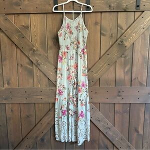 Angie Floral Maxi Jumpsuit
